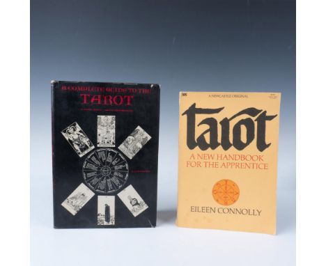 Two books for learning to read tarot. One is a 244 page softcover titled Tarot: A New Handbook for the Apprentice by Eileen C