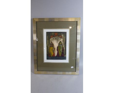 A Framed Limited Edition Print of Two Warriors on Guard After McNab 