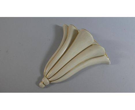 A Ceramic Wall Pocket, Clarice Cliff, Wilkinson Ltd, England, 20cm high 