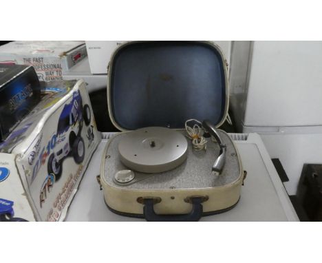 A Vintage Portable Record Player 