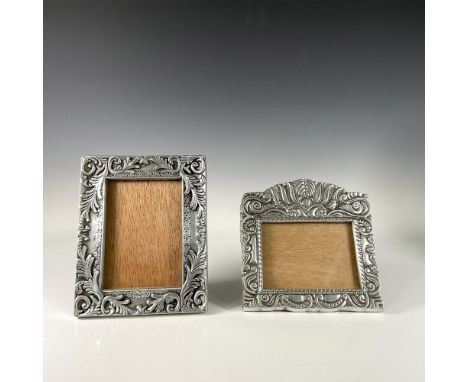 Timeless Mexican picture table frames with glass and wood easel, featuring double intricate wavy leaf pattern designs. Sticke
