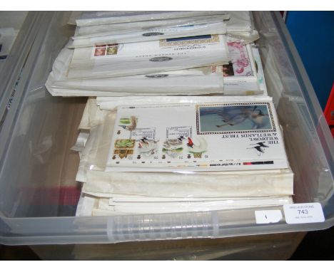 GB quantity of First Day Covers - many with 'Benham' cancellations 