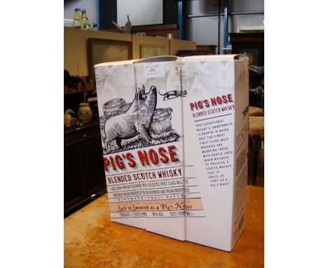 Three boxed blended Scotch Whisky's 'Pigs Nose'