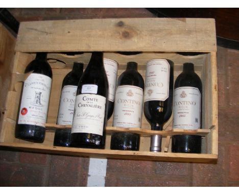 Seven bottles of vintage wine including 1988 Chateau Latour St Bonnet