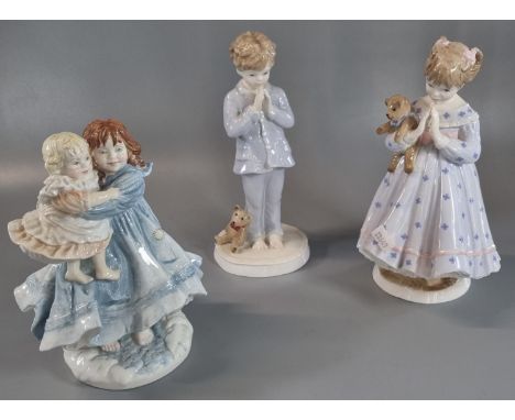 Three Royal Worcester figurines to include: 'Love', 'Wish' and I pray'.  (3)   (B.P. 21% + VAT) 