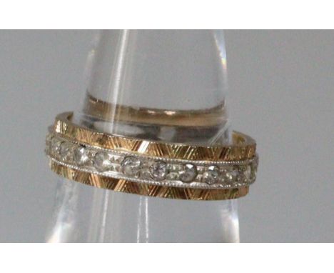 9ct gold eternity style ring.  3g approx.  Size J.   (B.P. 21% + VAT) 
