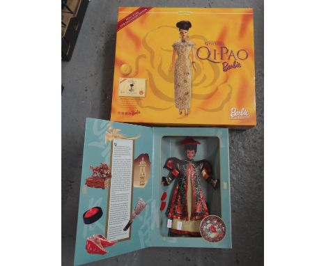 Hong Kong 1998 Anniversary Limited Edition Golden Qi-Pao Barbie doll in original box together with a Mattel Chinese Empress B