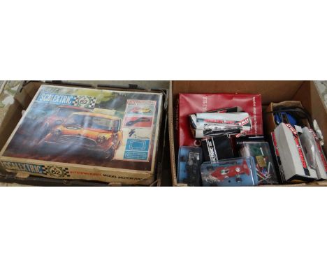 Scalextric 62 International Model Motor Racing Set in original box together with various Scalextric items, to include: rally 
