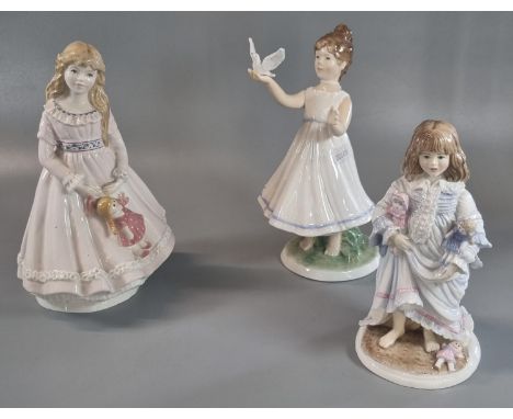 Three Royal Worcester figurines to include: 'Lullaby', 'I Hope' and 'I Dream'.  (3)   (B.P. 21% + VAT) 