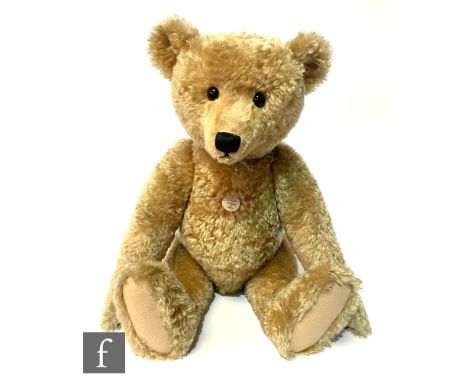 A Steiff 406058 Teddy Bear Replica 1909, wavy blonde mohair, limited edition 3666 of 5000, with chest tag, box and certificat