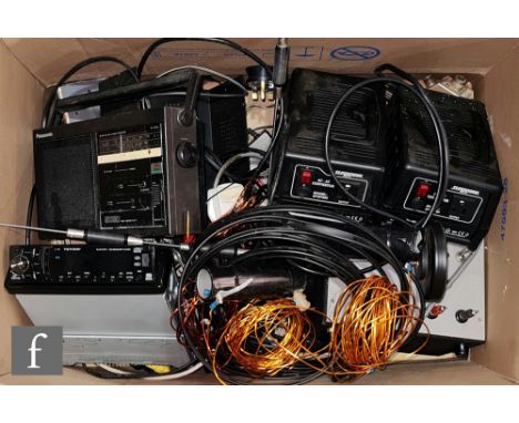 Two Sunpower AC-AC model SP2P300, a PSY, a G5RV wire antenna, patch leads speakers and various accessories. (qty) 