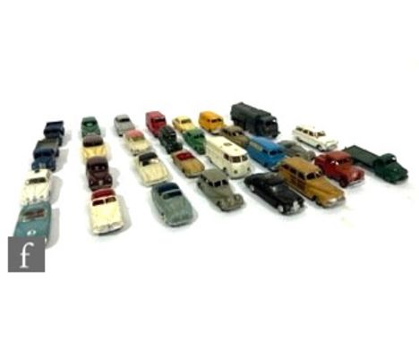 A collection of assorted unboxed and playworn diecast models, mostly Dinky but includes Corgi and others, to include various 