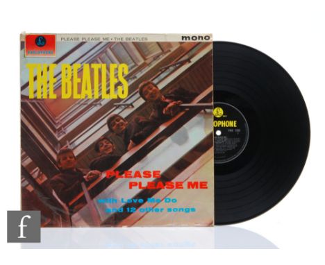 The Beatles - A Please Please Me LP, PMC 1202, UK third pressing, Mono, 33 1/3 to label, sticker without 'Sold In The UK' or 