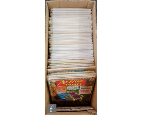 A collection of assorted silver age DC and Marvel comics, to include Action Comics #340 with first appearance of Parasite, Ad