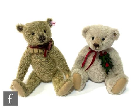 Two Steiff teddy bears, 035722&nbsp;Millie The Attic Teddy Bear, golden brown sparse mohair, limited edition 1152 of 1500, wi