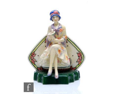 A Kevin Francis figure of Charlotte Rhead, modelled by Andy Moss, numbered 842 of 950, height 22cm. 