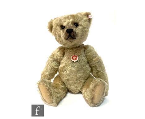 A Steiff 036453 Theo Teddy Bear, grey mohair, limited edition 299 of 1500, chest tag, height 45cm, boxed with certificate. 