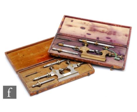An early 20th Century watchmakers Jacot tool and another Swiss made example, both in fitted plush lined cases. (2) 