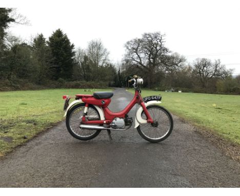 1968 Honda PC50Registration no. UPD 674FFrame no. unable to locateEngine no. PC50EA E03819The machine's mechanical condition 