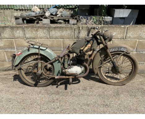 Property of a deceased's estate 1950 BSA 123cc Bantam D1Registration no. HVB 389Frame no. YD1 S 32873Engine no. 32545 YDDevel
