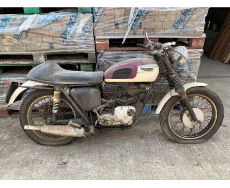 Property of a deceased's estate 1966 Triumph 490cc T100SSRegistration no. JDT 160DFrame no. T100SS H41843Engine no. T100SS H4