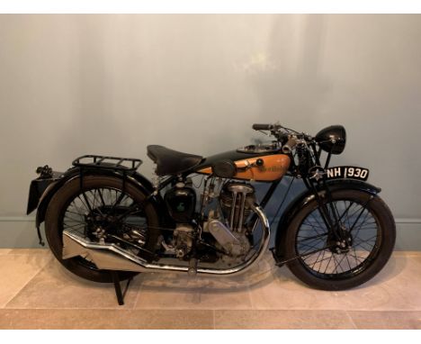 1930 New Hudson 346cc OHVRegistration no. not registeredFrame no. L17125Engine no. LS5326The Birmingham firm of New Hudson st