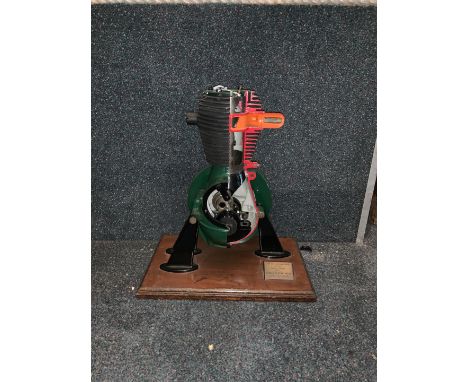A Barr &amp; Stroud cutaway enginenumbered 22899, mounted on wooden base, close inspection advised.  Lot to be sold without r
