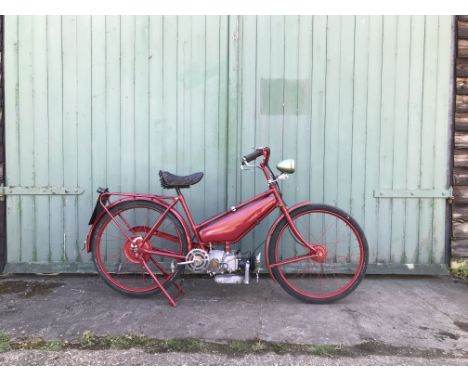 Villiers Engined Autocycle  Registration no. not registeredFrame no. 184710Engine no. XX13480The machine's mechanical conditi