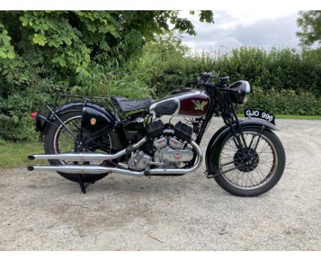 Property of a deceased's estate 1939 Matchless 982cc Model XRegistration no. GJO 996Frame no. 981Engine no. 39/X 5573•Charism