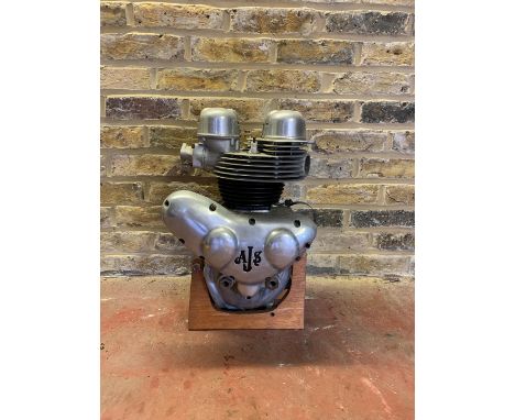 An AJS enginenumbered 552027742, condition and completeness unknown, close inspection advised.  Lot to be sold without reserv