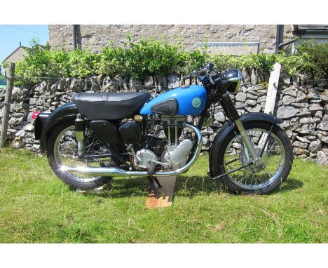 1954 AJS 347cc 16MSRegistration no. TVT 762 (see text)Frame no. A14135Engine no. 54/16MS 22747TVT 762 was purchased by the ve