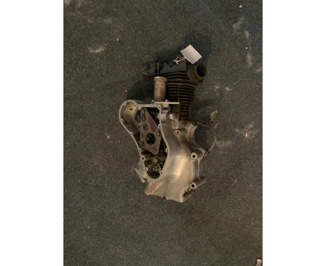 A Velocette MAC enginenumbered MAC 24554 and crankcase mating numbers G76, for restoration, close inspection advised.  Lot to