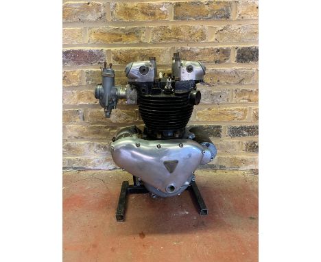 A Triumph enginenumbered 6T 12644 NA, condition and completeness unknown, close inspection advised.  Lot to be sold without r