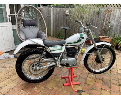 Property of a deceased's estate c.1974 OSSA 244cc MAR Trials MotorcycleRegistration no. not registeredFrame no. B 223329Engin