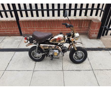 1984 Honda 49cc Limited Edition Gold MonkeyRegistration no. not registeredFrame no. Z50J-1603141Engine no. Z50JE-1603124With 