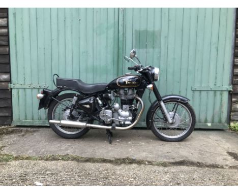 2008  Royal Enfield  500cc BulletRegistration no. LJ58 UOFFrame no. ME3BBBSB47C020566Engine no. 7BS520566FThe machine's mecha