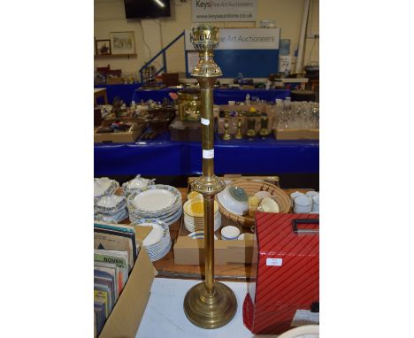 BRASS CANDLE HOLDER OR LAMP STAND. POSSIBLY CHURCH VOTIVE LAMP