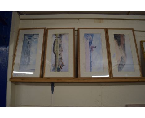 FOUR PRINTS OF NORFOLK SCENES BY ANDREW DIBBEN