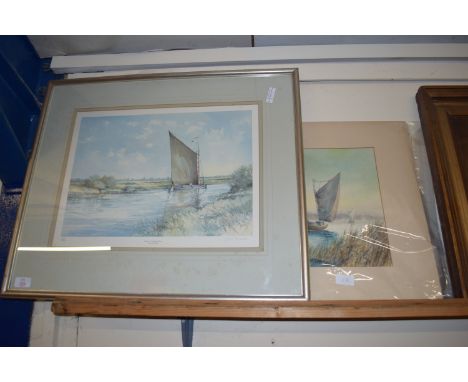 PRINT OF A WHERRY NO 286 FROM 300 BY JASON PARTNER