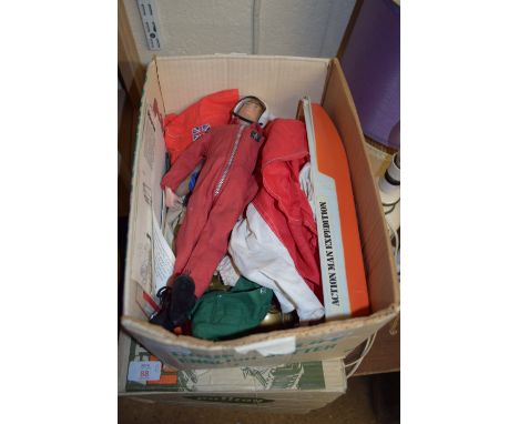 ACTION MAN RED DEVIL FIGURE TOGETHER WITH ACTION MAN ACCESSORIES AND TRANSPORT COMMAND UNIT IN ORIGINAL BOX