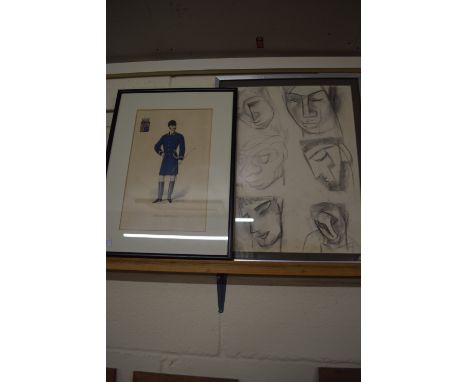 QUANTITY OF PRINTS AND FACE STUDIES