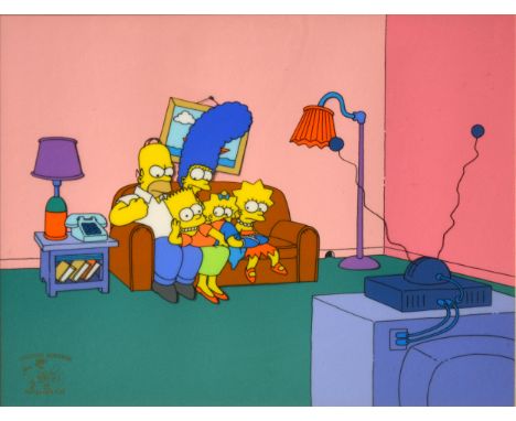 Matt Groening/ 20th Century Fox, Bart-O-Lounger, a limited edition serigraph cel from The Simpsons, depicting Homer, Marge, L