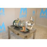 Fristam Aprox. 10 hp Centrifugal Pump, S/N FP17320203057, with Aprox. 2" x 3" Clamp Type Inlet/