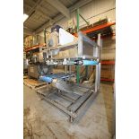 25" W S/S Waterfall Topping Applicator Mounted on Aprox. 44" L Conveyor with 29" W Belt with Side