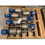 (4) GEA Aprox. 3" S/S Air Valves Actuators with Think Tops (NOTE: Bodies Not Included; Formerly Used