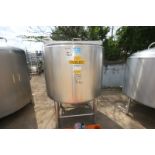DCI 300 Gallon Hinged Lid, S/S Processor, with 3hp 1740 rpm Vertical Agitator Drive Motor, SN 93F-