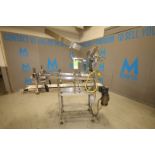 TD Sawvel S/S Automatic Inline Lidder, with 70" L x 8" W Belt Conveyor, 1/2 hp 1725 rpm Drive Motor,