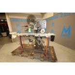 Code-In-Motion / Versapply In-Line Labeler, Model 1022-06040603, SN S130075-4, with (2) Heads Models