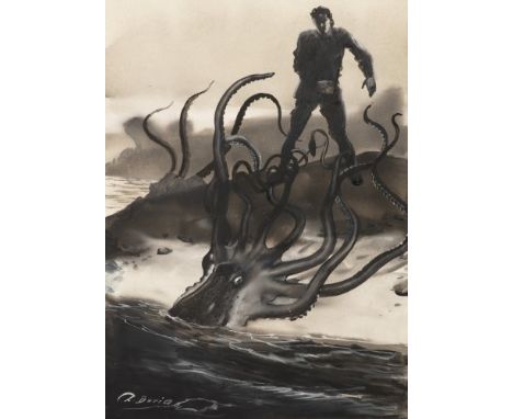 ZDENĚK BURIAN 1905 - 1981: THE MATCH 1930s Gouache on paper 26 x 19 cm Signed lower left: Z. Burian This exemplary gouache pa