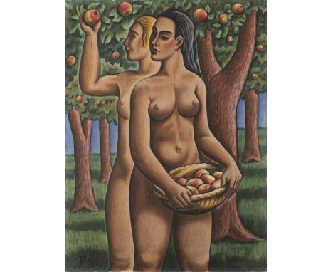 JAROSLAV HERBST 1887 - 1971: AUTUMN 1939 Oil on canvas 80,5 x 60 cm Signed lower left: "JHerbst/ 39." Inscription on back: "P